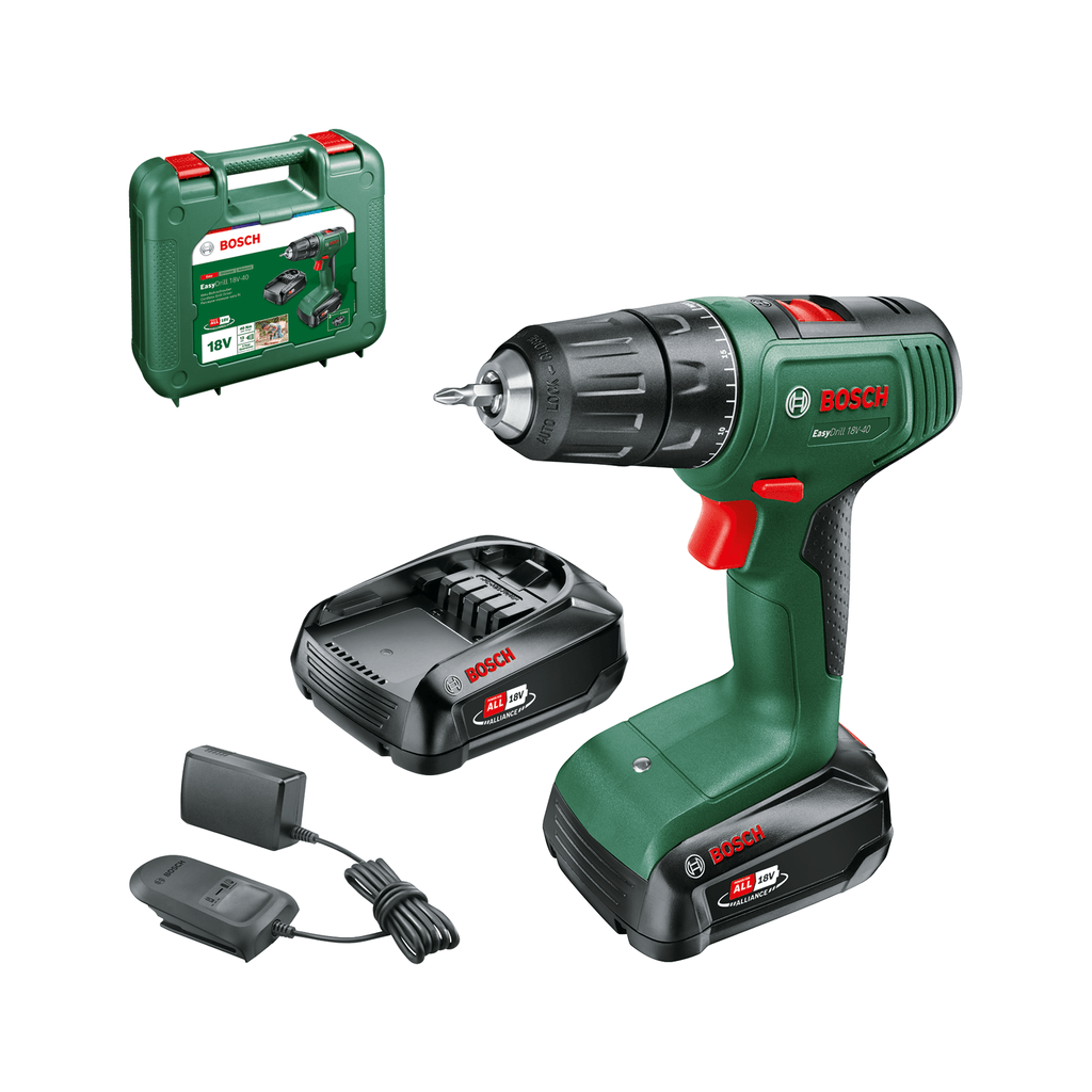 Bosch Aku bušilica odvrtač Easy Drill 18V-40, 2x 1.5Ah, 06039D8002