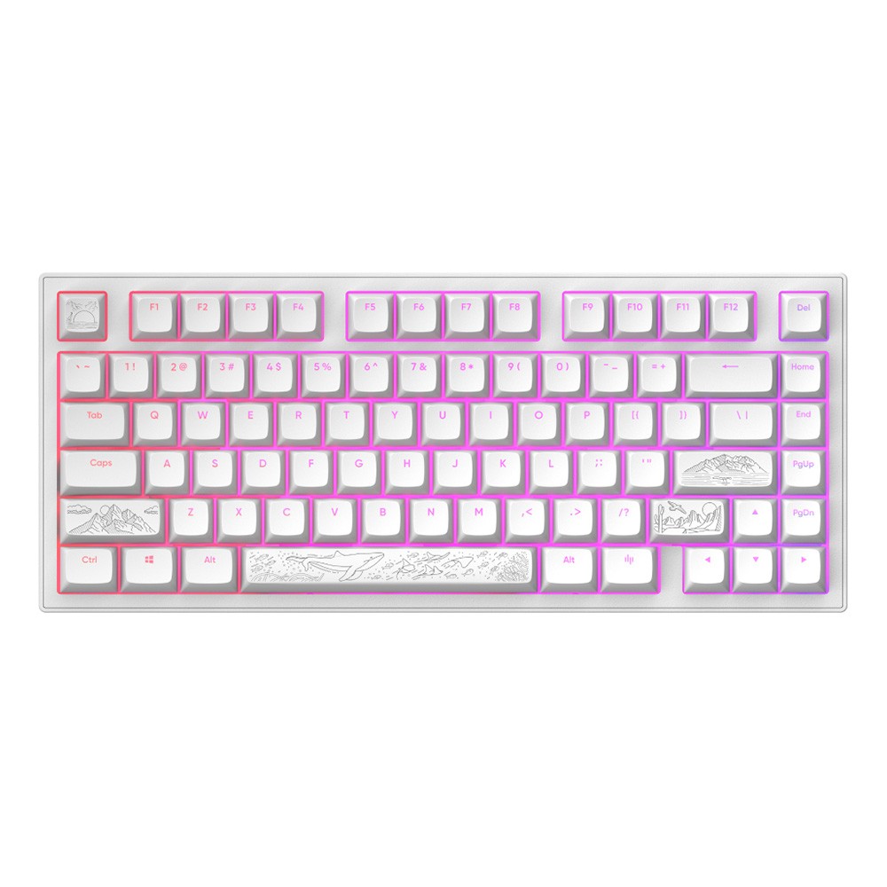 DARK PROJECT Mehanička gaming tastatura ALU Terra Nostra, Bela