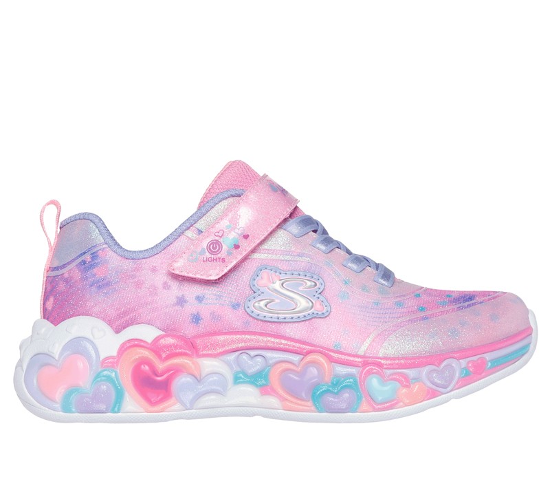 SKECHERS Patike za devojčice Eternal Heart Lights, Roze