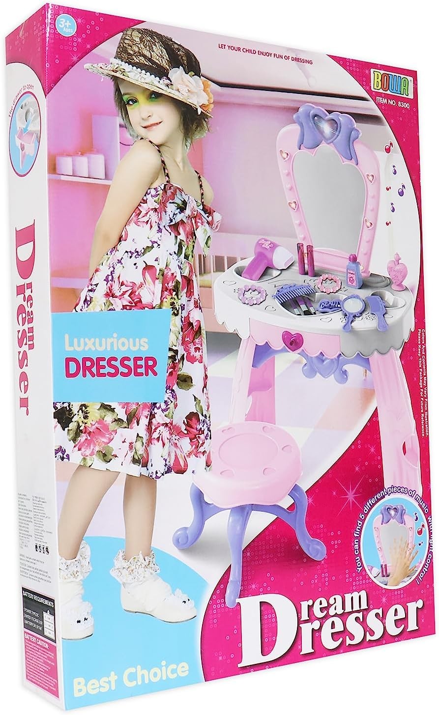 SPINO Sto za šminkanje za decu, Roze