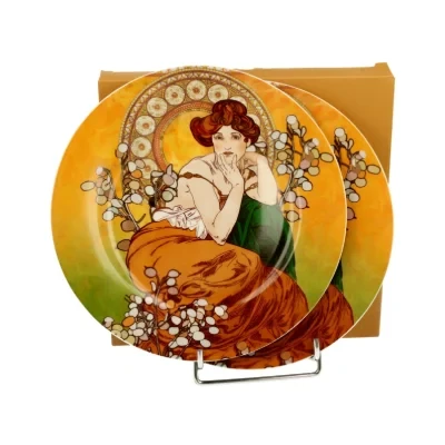 DUO Set dezertnih tanjira Mucha, Topaz, 2 komada