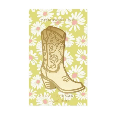 Klikermat Bukmarker Brass, Cowgirl Boot