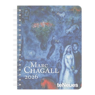 Neumann Verlage Datumirana agenda 2026 Marc Chagall, Deluxe, Wiro, 17x22 cm