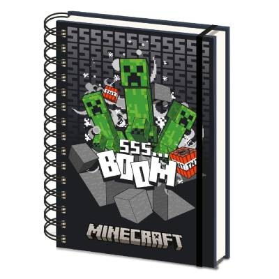 Pyramid International Agenda A5 Minecraft, Boom, 3D Lenticular, Wiro