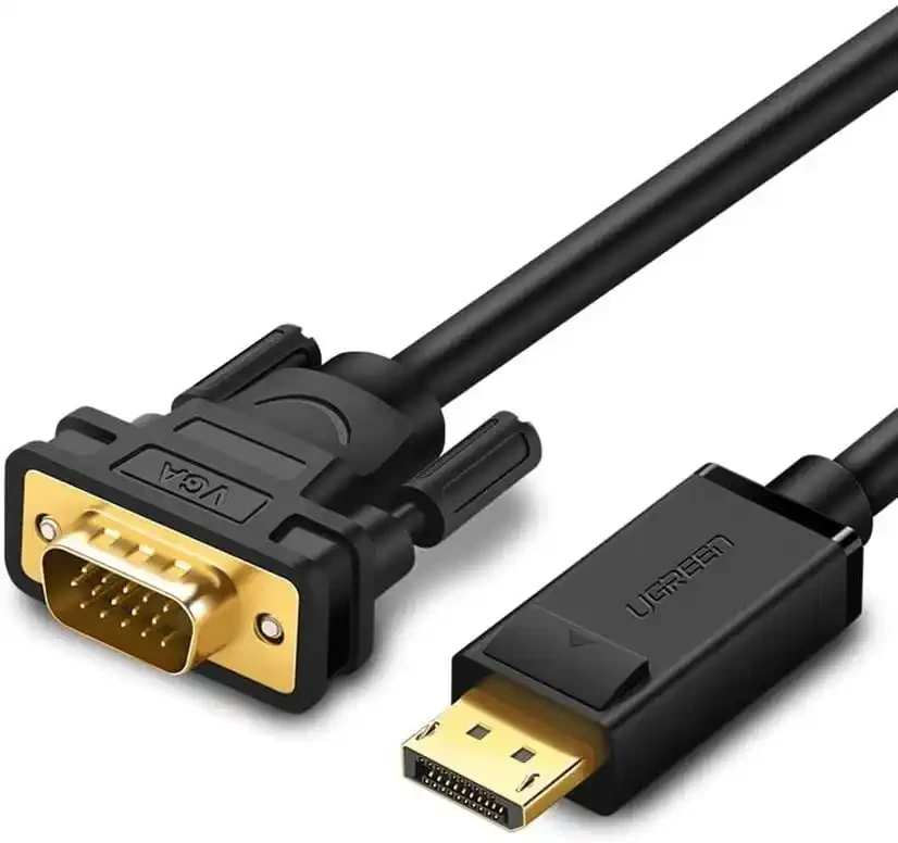 UGREEN Kabl Displayport, VGA 1.5m M/M, Crni