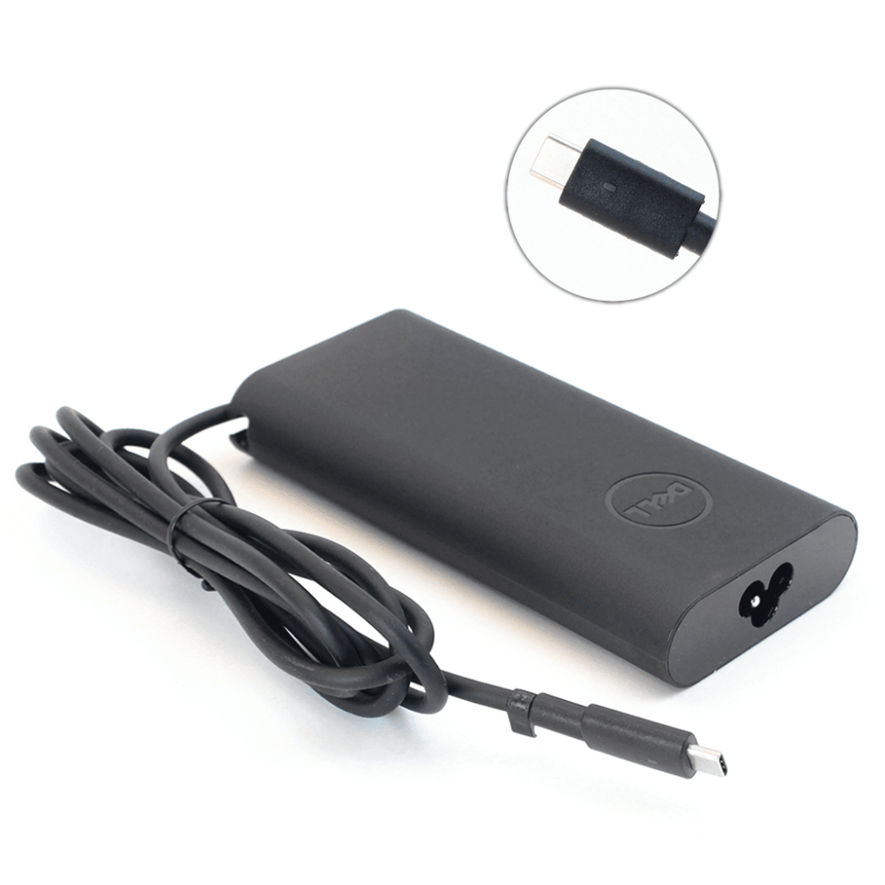 DELL Punjač za laptop Dell, Type C, 20V, 6.5A, 130W, Crni