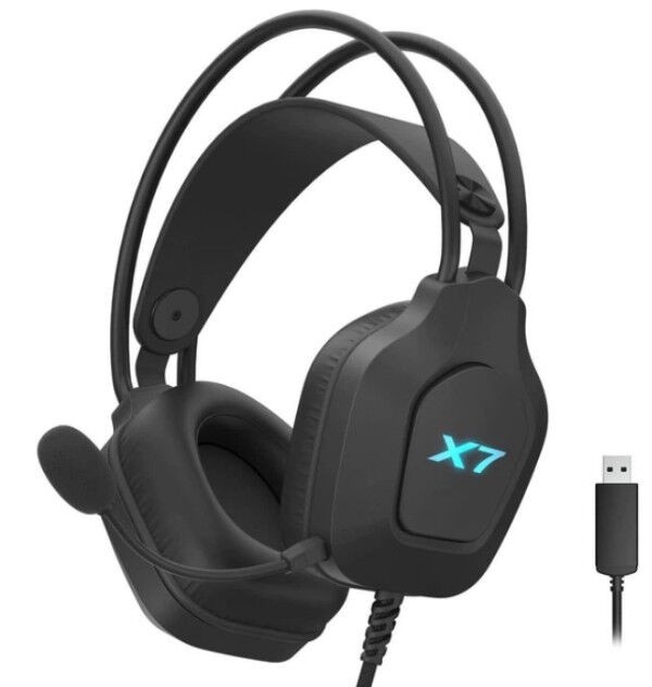 A4Tech Gejmerske slušalice A4-XH-200 A4Tech X7, Mikrofon, SURROUND, USB, LED, Black