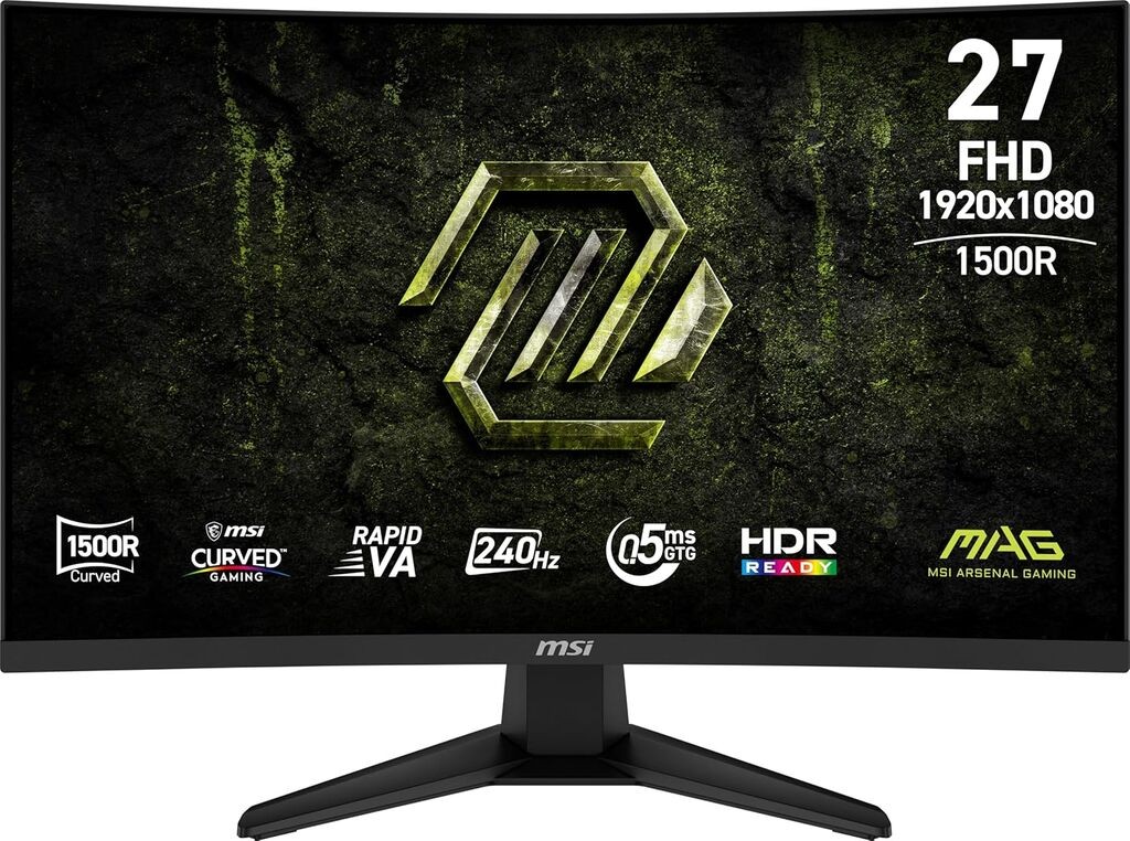 MSI Gaming monitor MAG 275CF X24, 27" FHD (1920x1080), Rapid VA, 240Hz, Zakrivljeni