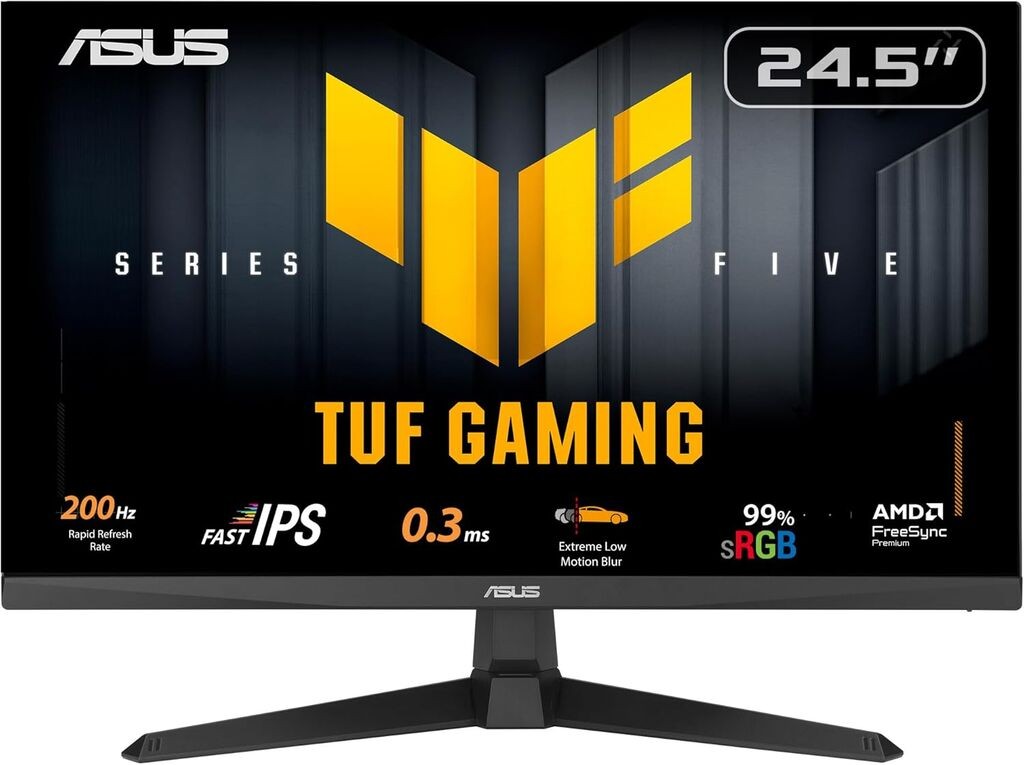 Asus Gaming monitor TUF VG259Q5A, 25" FHD (1920x1080), Fast IPS, 200Hz, HDR10