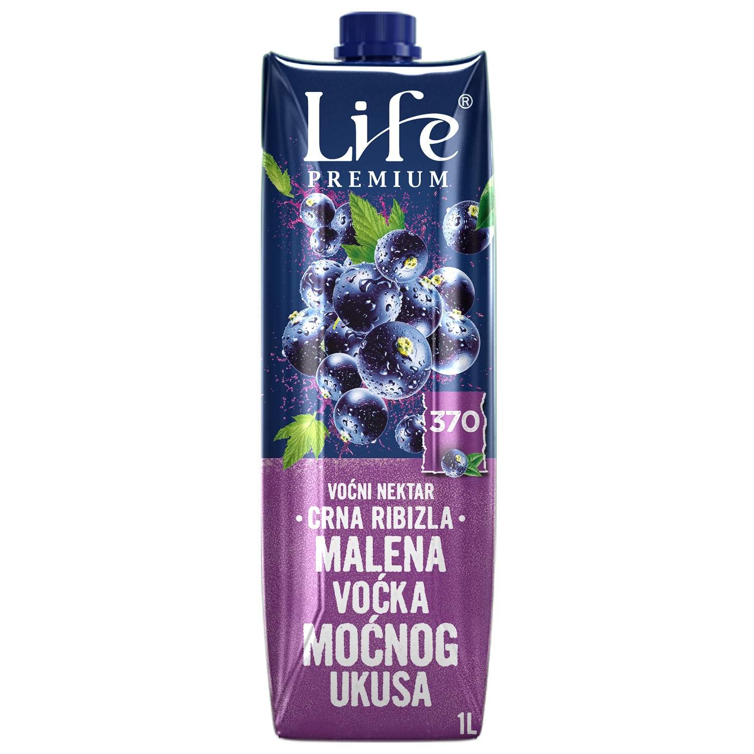 Life Negazirani sok Crna ribizla, 1l