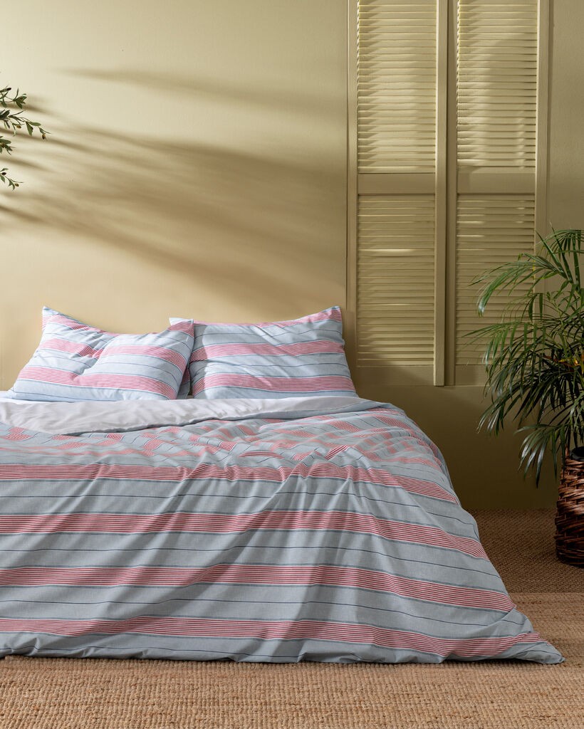 Madame Coco Set posteljine Marc, 160x220cm, Plavo - roze