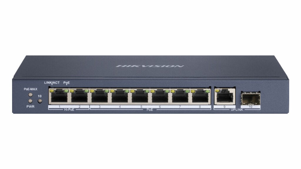 Hikvision Mrežni switch DS-3E0510HP-E, Sivi