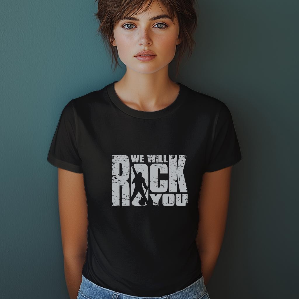 Camiseta Majica sa štampanim printom Cam 814, Ženska, Crna