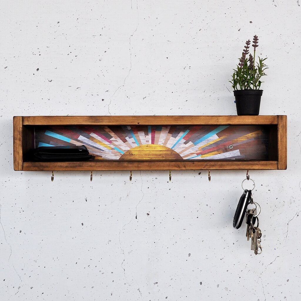 Hanah Home Zidna polica Raf293, Braon