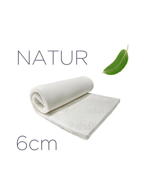 Latex Naddušek Natur 160x200x6 cm, Beli
