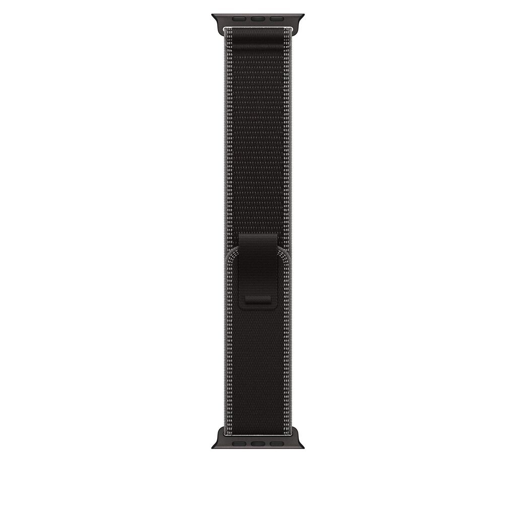 Apple Narukvica za sat Trail Loop, 49 mm, Black/Charcoal, M/L, Natural Titanium Finish