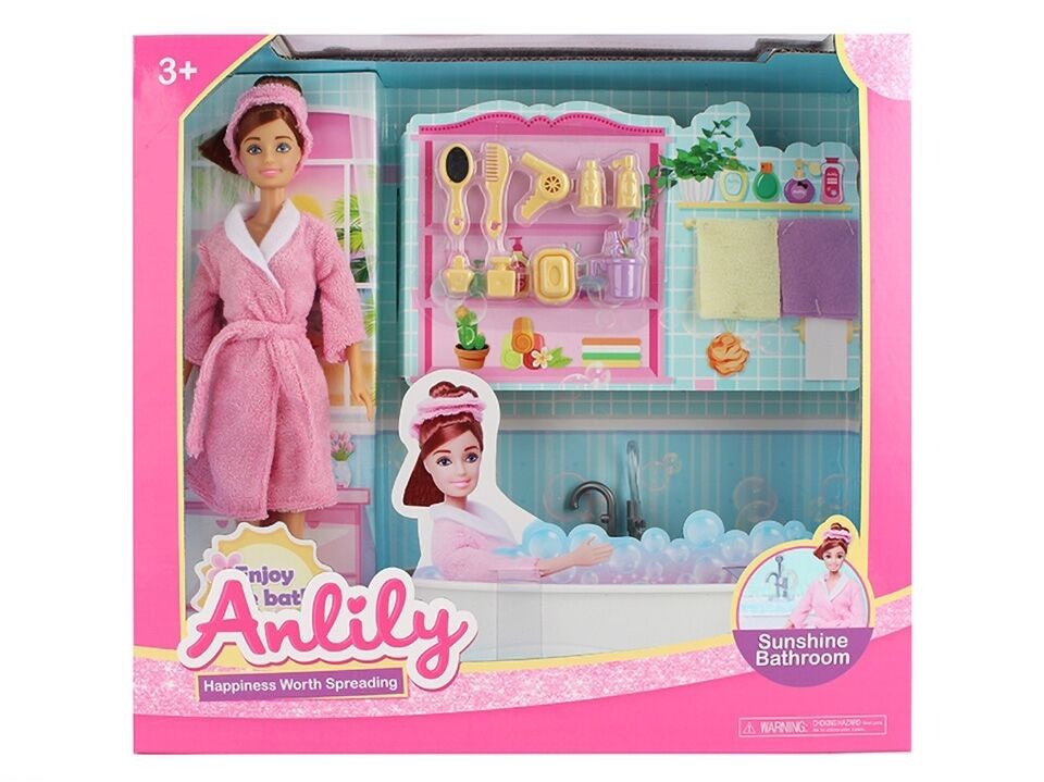 Lutka Anlily u kupatilu sa dodacima