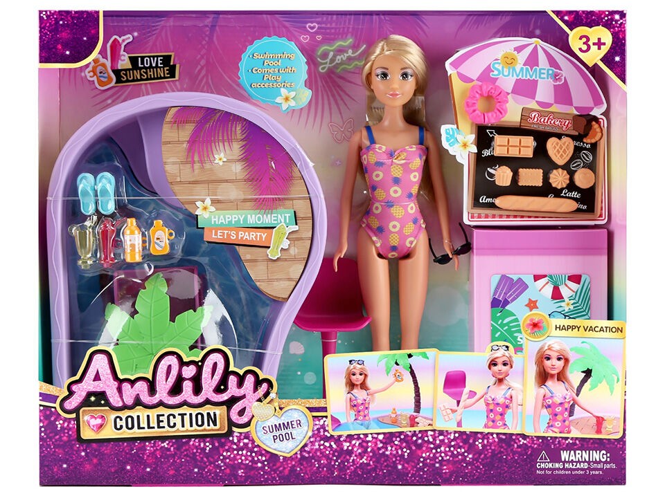 Lutka Anlily sa opremom za plažu