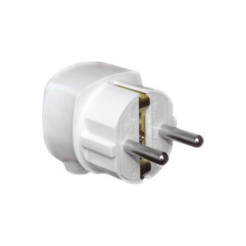 Utikač dvopolni L 51.01.021 Metalka, Beli