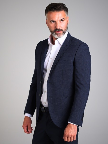 MojKrojač Muški sako Premijum Antim Inv 068, Teget