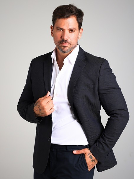 MojKrojač Muški sako Premijum El Passo 006, Teget