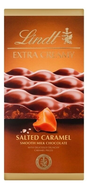 Lindt Čokolada Extra Creamy Salted Karamel, 80g