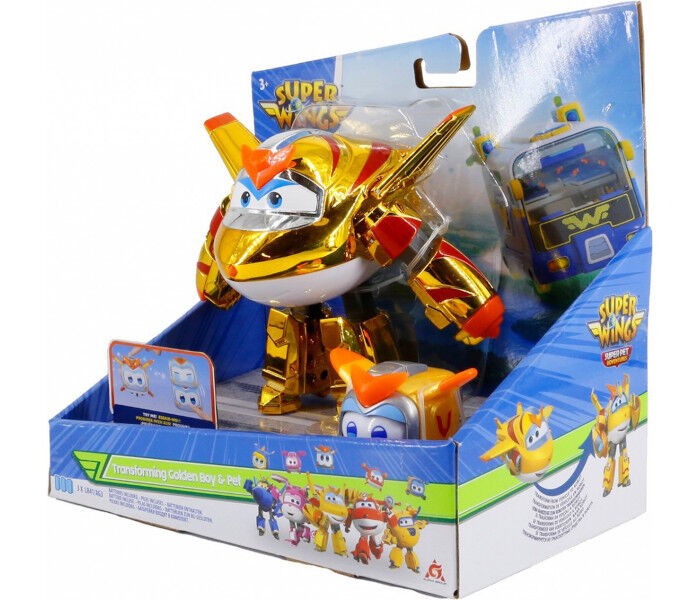 Super Wings Transformers Golden Boy i drugar