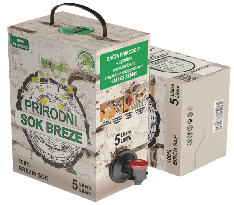Bašta prirode Prirodni brezin sok, 5l