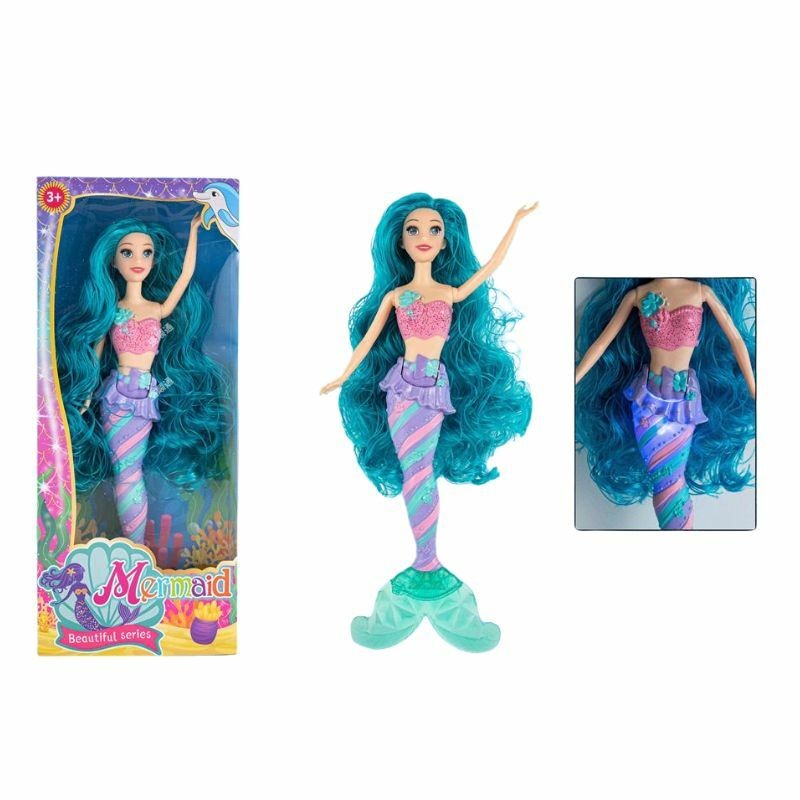 Mermaid Lutka Sirena, Plavo-ljubičasta