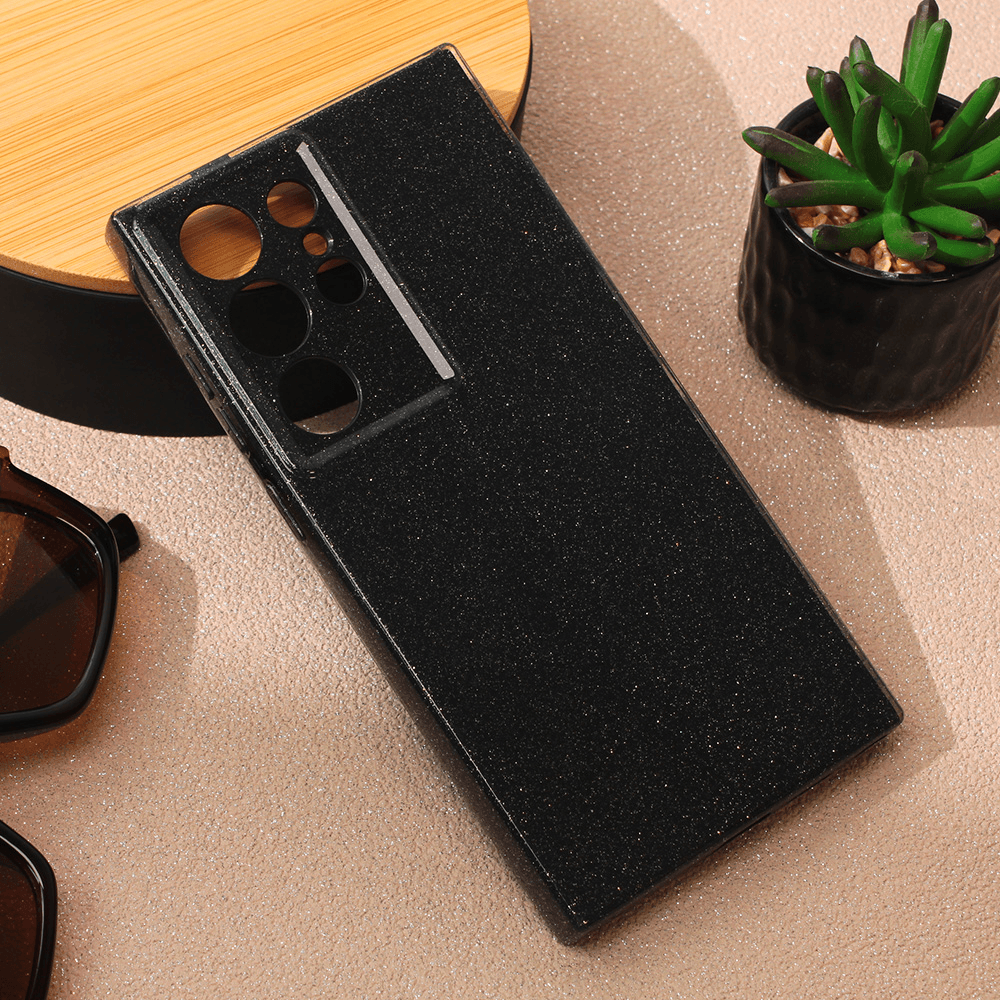 Maska za mobilni telefon Samsung Galaxy S24 Ultra SPARKLE DUST, Crna