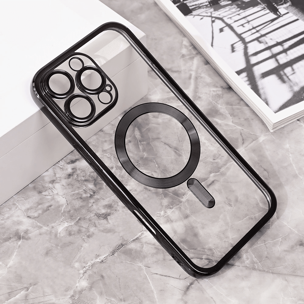 Maska za mobilni telefon iPhone 16 Pro Max LUX, Magsafe, Crna