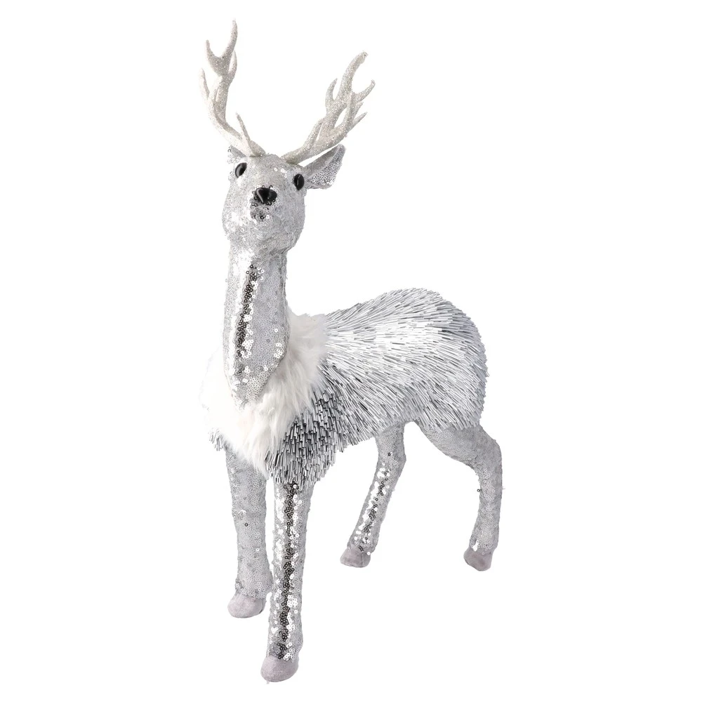 FESTA Novogodišnja dekoracija Irvas Filo 10, 39cm, Srebrne boje