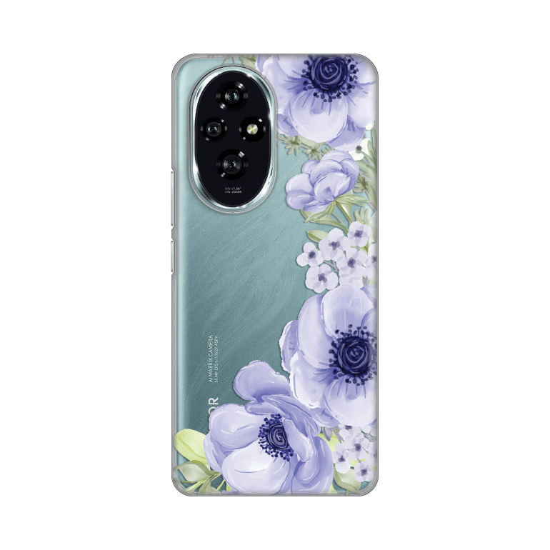 Maska za mobilni telefon Honor 200 ROSES PRINT SKIN, Plava