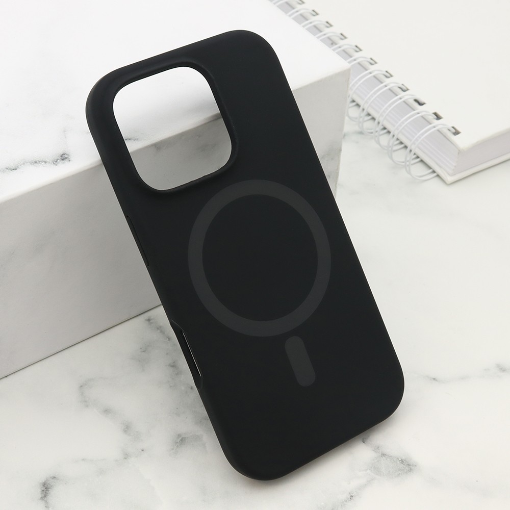 Maska za mobilni telefon iPhone 16 Pro PURE, Magsafe, Crna