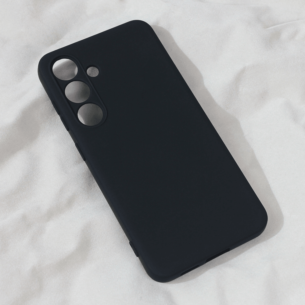 Maska za mobilni telefon Samsung Galaxy S24 TERACELL SOFT VELVET, Crna