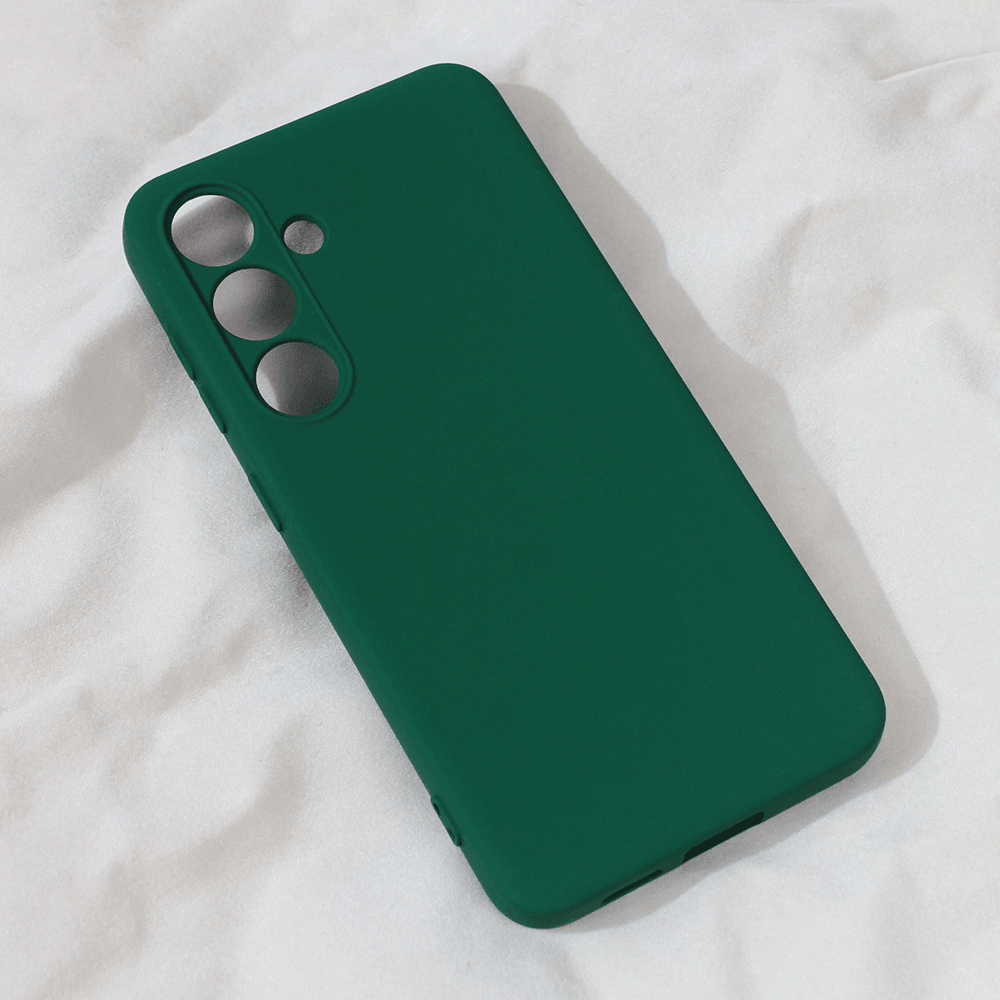 Maska za mobilni telefon Samsung Galaxy S24 TERACELL SOFT VELVET, Tamnozelena