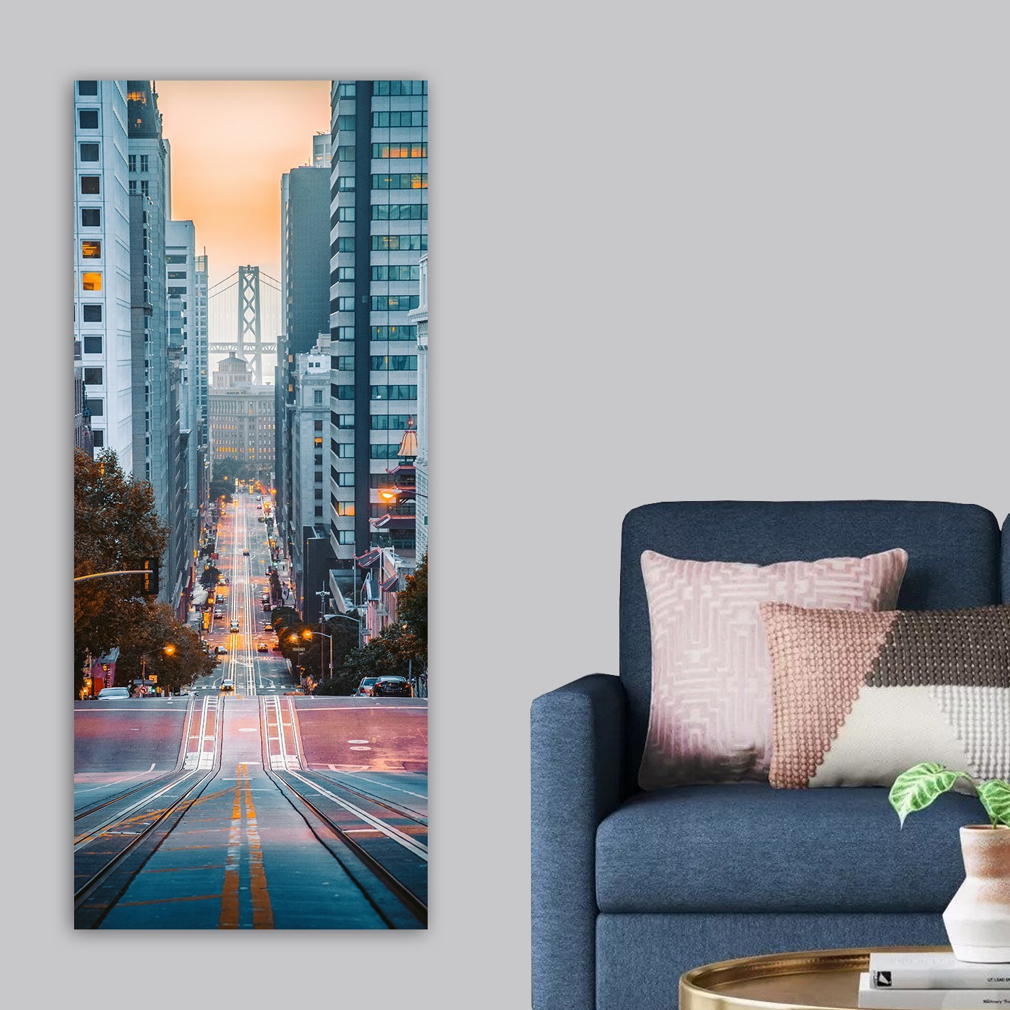 Wallity Slika na platnu 50x120cm