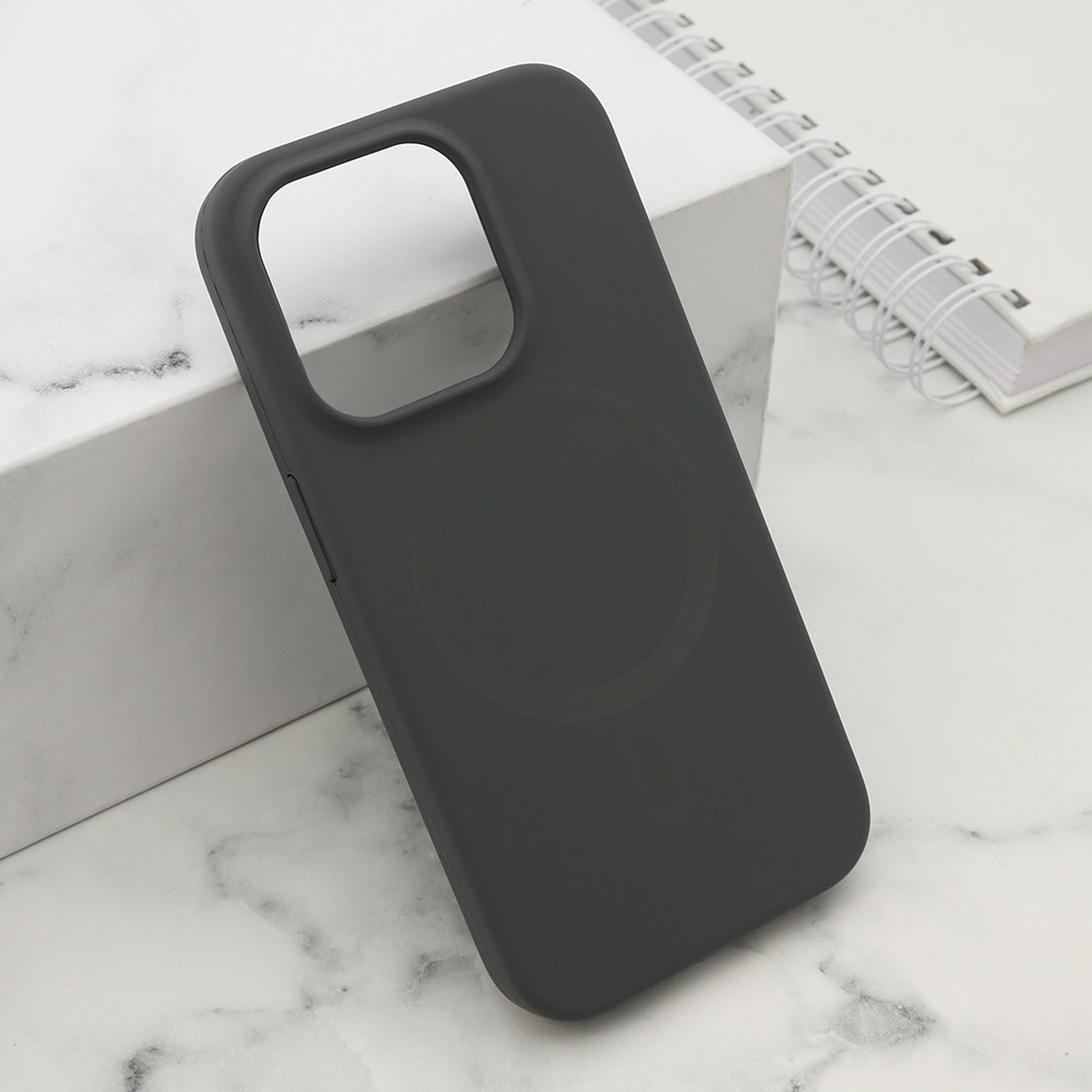 Maska za mobilni telefon iPhone 15 Pro Max PURE, Magsafe, Siva