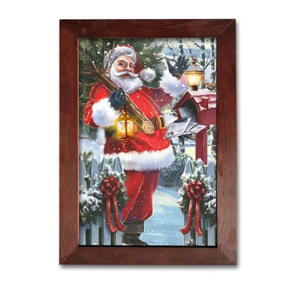 FESTA Novogodišnja dekoracija Ram sa okvirom Santa Claus Panel, 40x50cm
