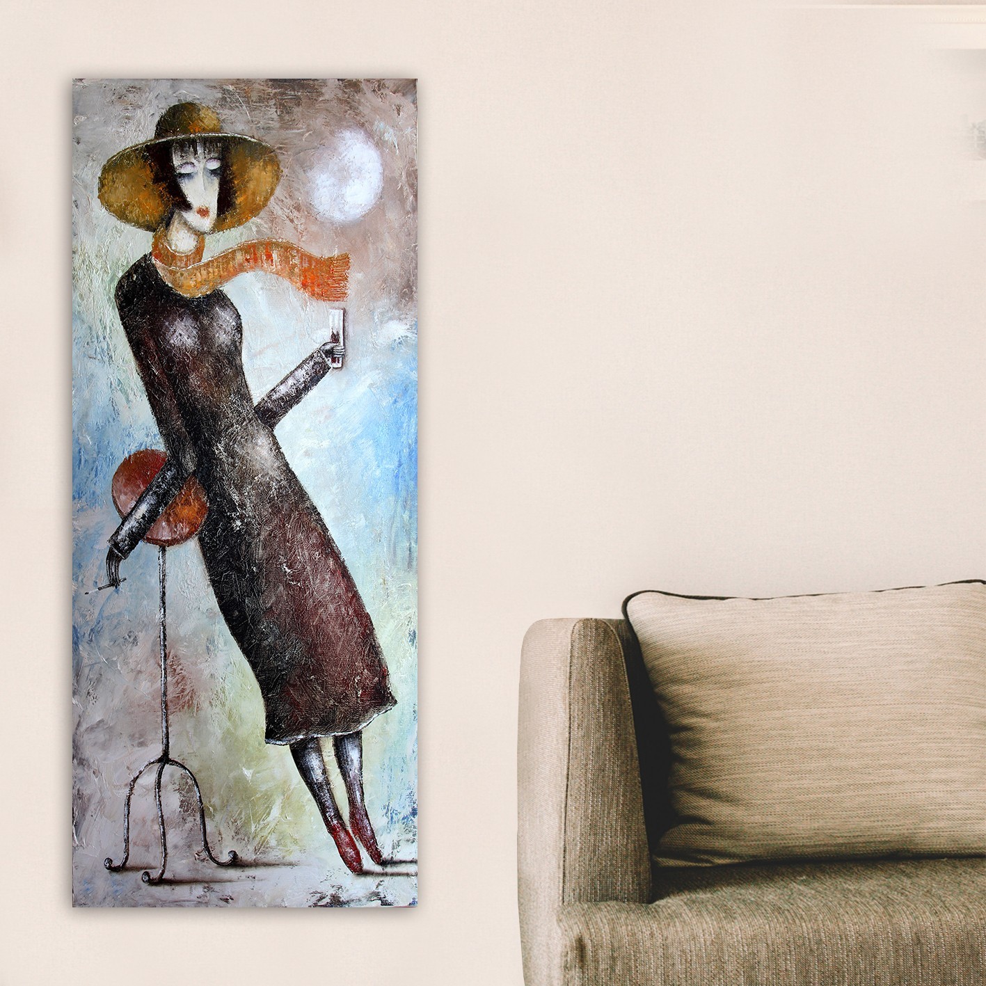 Wallity Slika na platnu 50x120cm