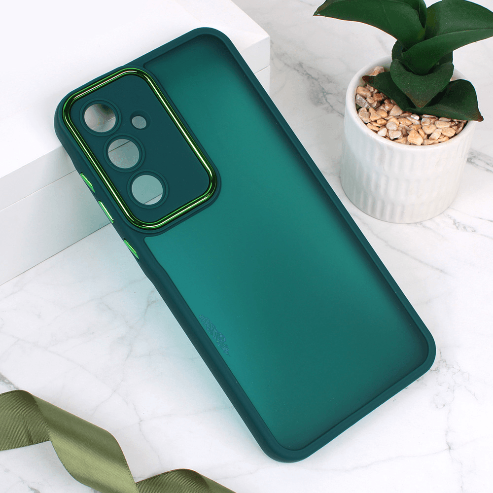 Maska za mobilni telefon Samsung Galaxy A55 5G SHINING CAMERA, Tamnozelena