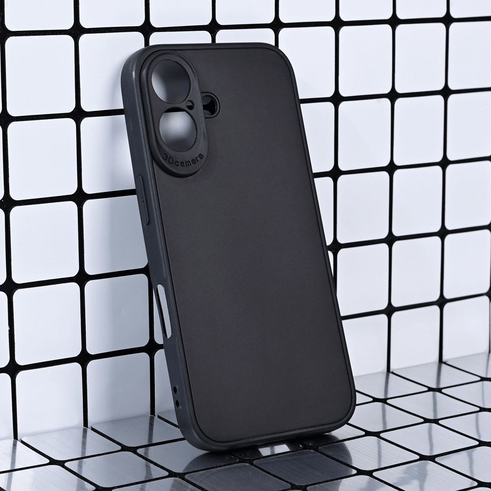 Maska za mobilni telefon iPhone 16 3D CAMERA, Crna