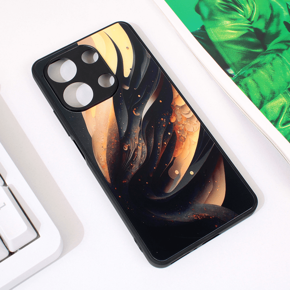 Maska za mobilni telefon Xiaomi Redmi Note 13 4G ABSTRACT, Crna