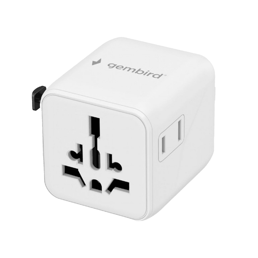 Gembird univerzalni adapter za napaјanje za sve zemlje TPA-INT-01-W, 20 W, beli