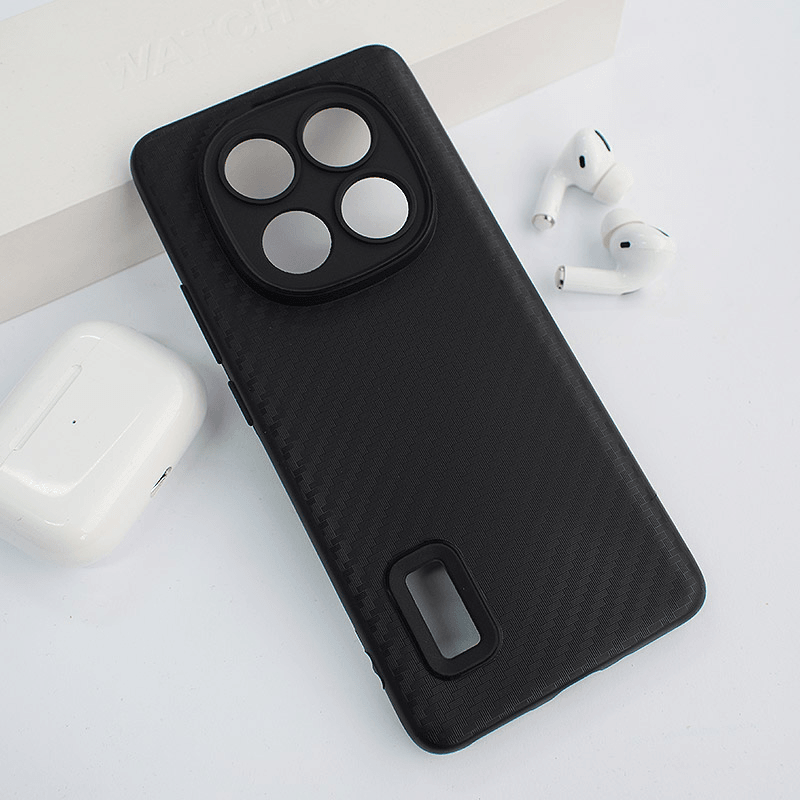 Maskica za Xiaomi Redmi Note 14 Pro 4G EU Carbon Fiber, Crna