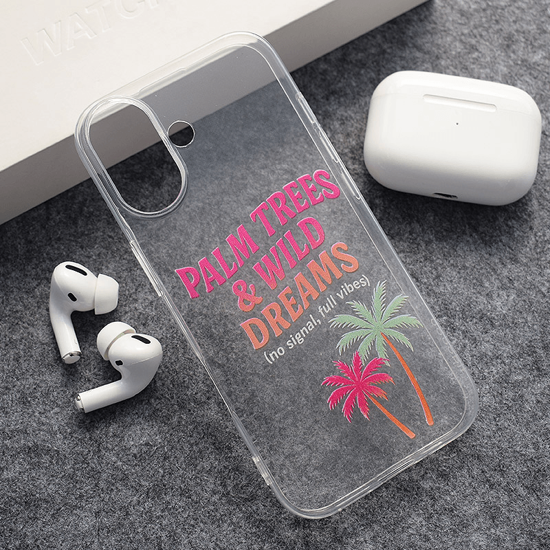 Maskica za iPhone 17 Nanobit Print Palm Trees