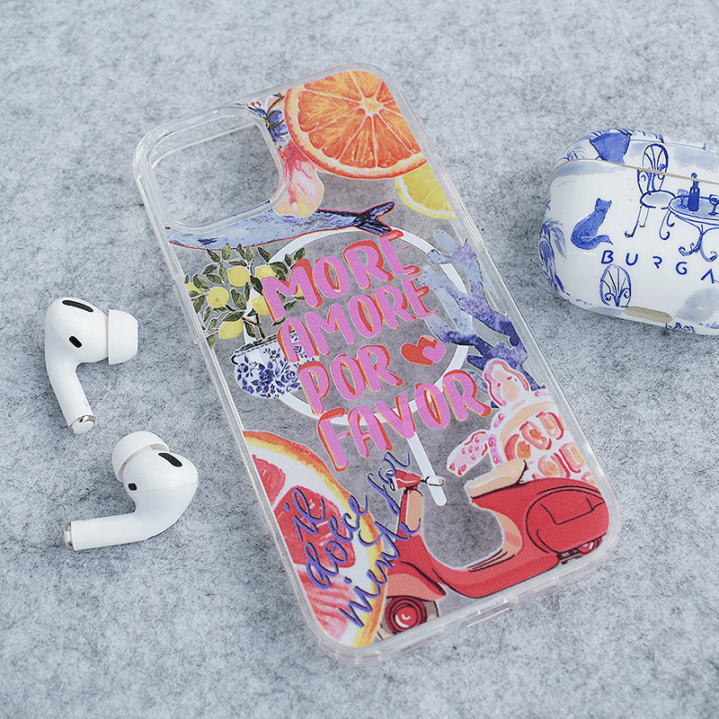Maskica za iPhone 15 Mag Case Nanobit Print Summer Amore