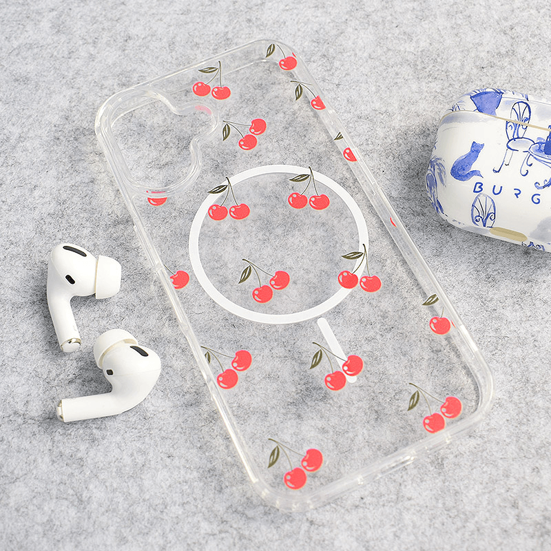 Maskica za iPhone 16 Mag Case Nanobit Print Sweet Cherry