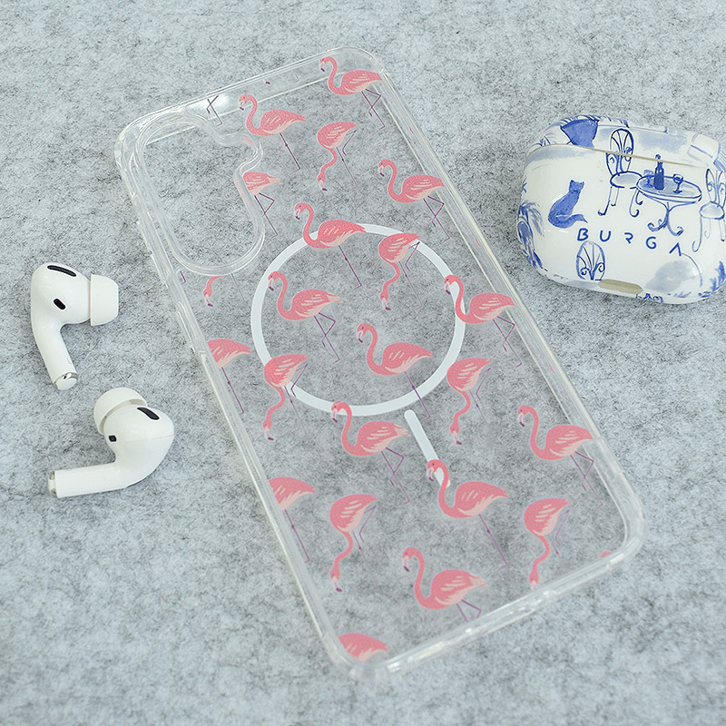 Maskica za Samsung A16 5G/A166B Mag Case Nanobit Print Tropical Flamingos