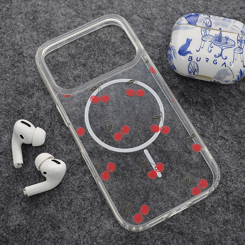 Maskica za iPhone 17 Pro Max Mag Case Nanobit Print Sweet Cherry